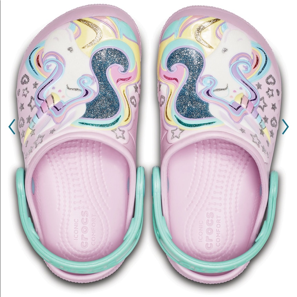 Unicorn toddler girl CROCS